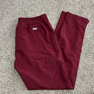 Figs Women’s Burgundy Scrub Pants Size S